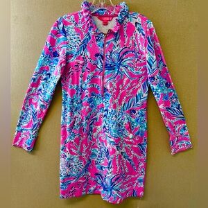 (EUC) Lilly Pulitzer Vibrant Pink and Blue Floral Dress